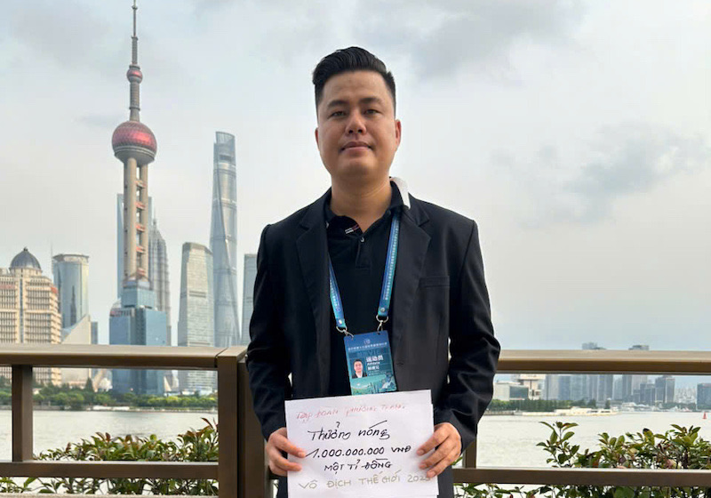 Lai Li Huynh won an important championship to be the world's number 1 champion. Photo: Vietnam General Chess Federation