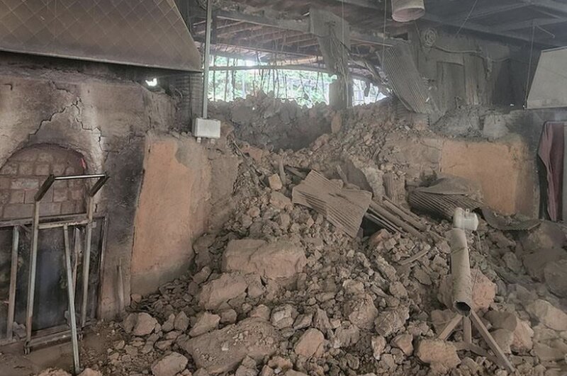 Scene of a gas explosion at a sauna in South Korea. Photo: North Gyeonggi Fire Department