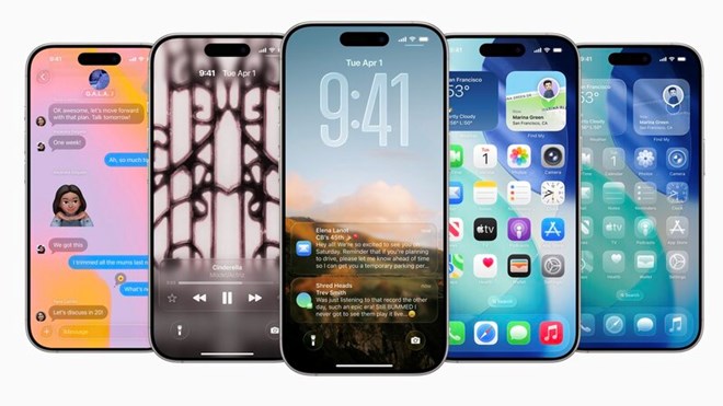 미국인은 안드로이드 스마트폰에 비해 아이폰 사용 비율이 상당히 균형을 이루고 있습니다. 사진: 애플