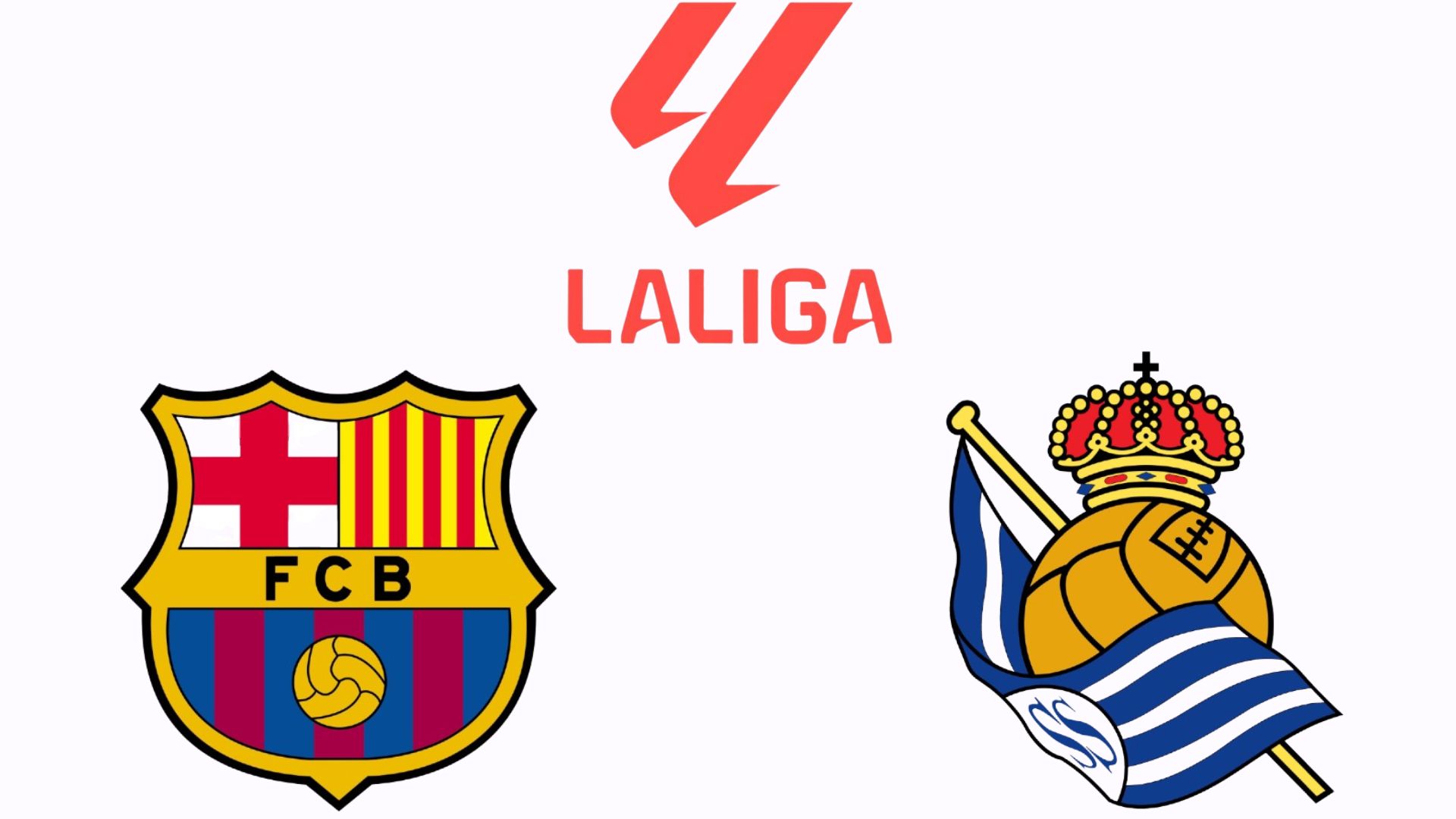 Barcelone a affronte la Real Sociedad a La Liga.  Graphiques: Van an