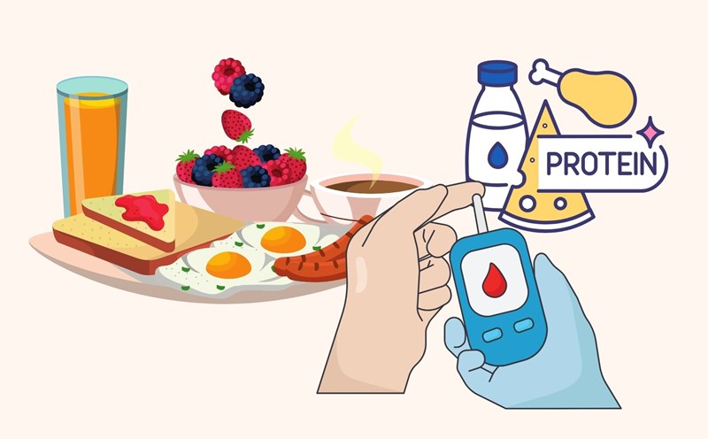 Smart breakfast helps prevent hyperglycemia. Graphics: Linh Dan