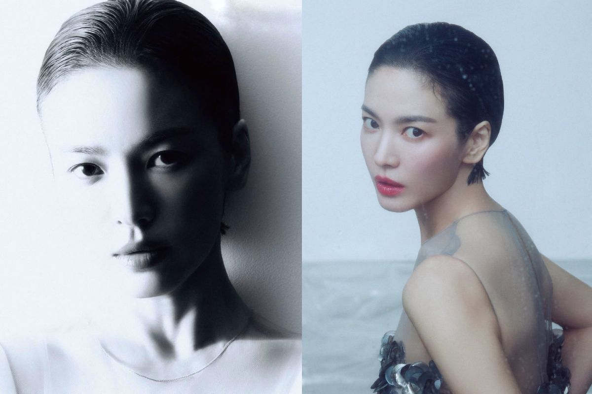 Song Hye Kyo tao con sot voi cac tao kieu toc ngan. Anh: chup tu UAA Entertainment
