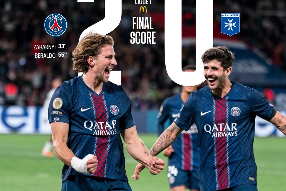 El PSG gana su quinto partido consecutivo en la Ligue 1 2025-2026. Foto: PSG