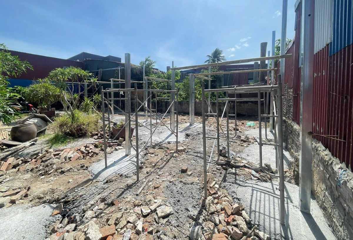 ビエン病棟は違法な建設工事を処理しました。写真：ビエン病棟のポータル、ハイホン