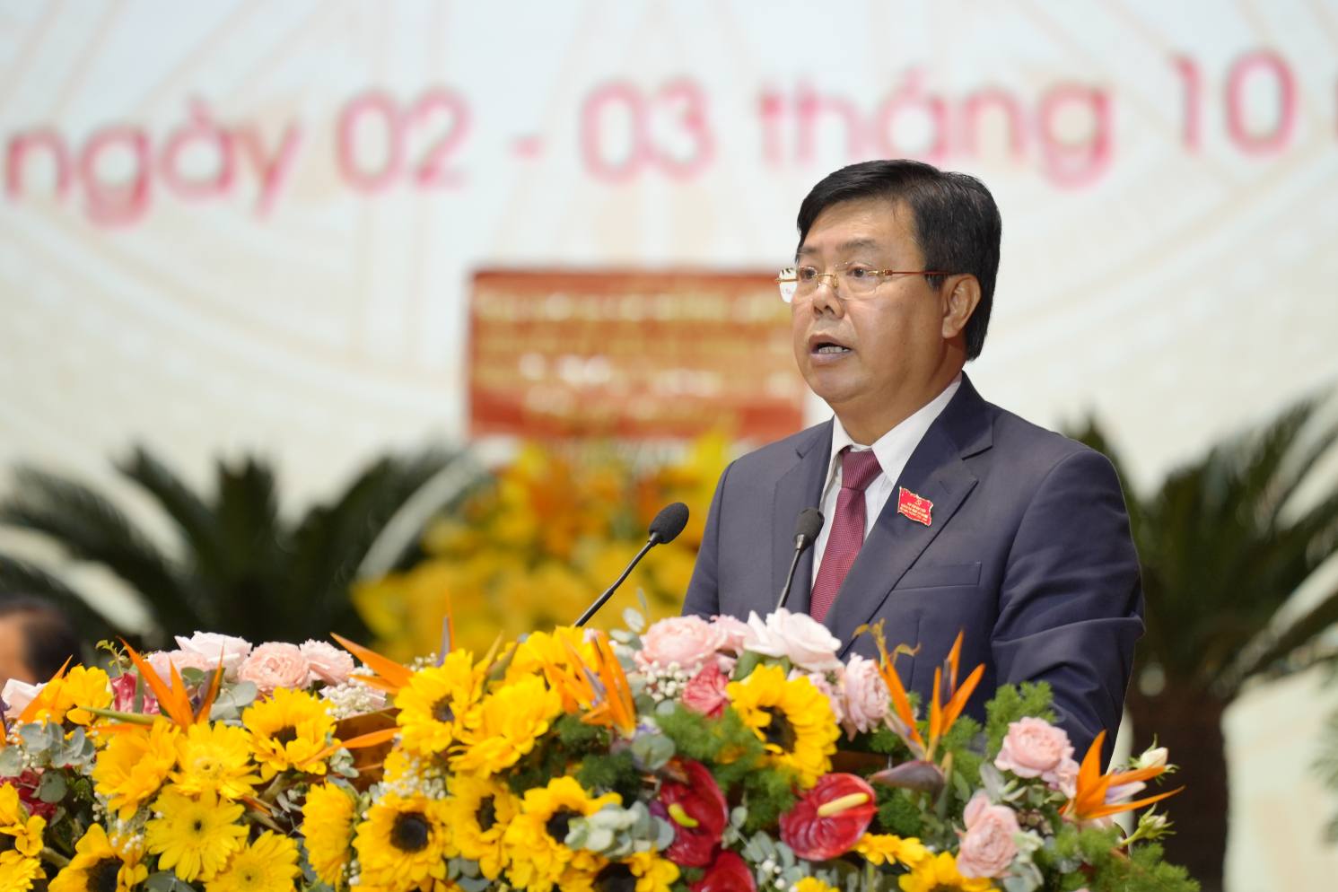 Mr. Nguyen Tien Hai - Secretary of the An Giang Provincial Party Committee for the 2025-2030 term. Photo: Congress Organizing Committee