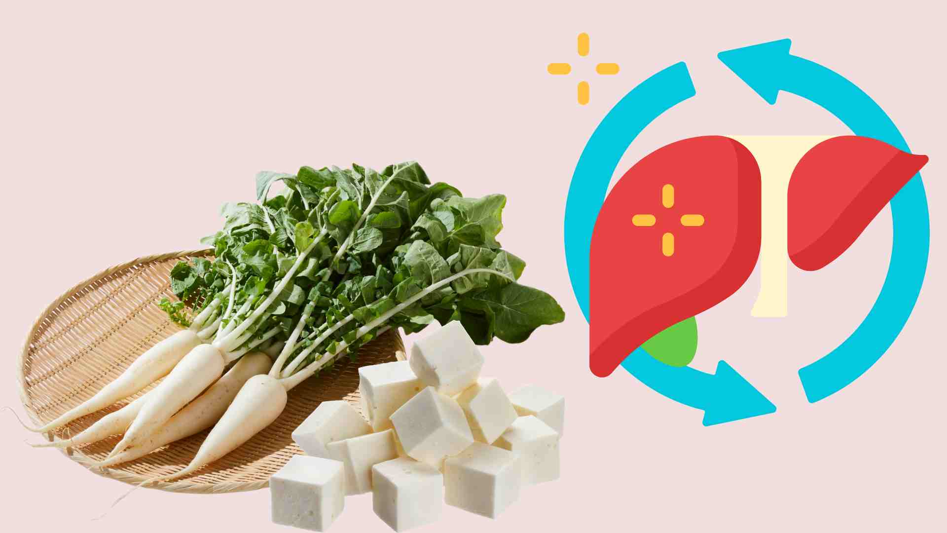 White radish helps care for and detoxify the liver. Graphics: Ha May