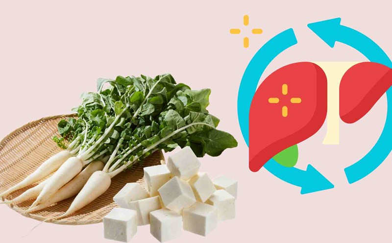 White radish helps care for and detoxify the liver. Graphics: Ha May
