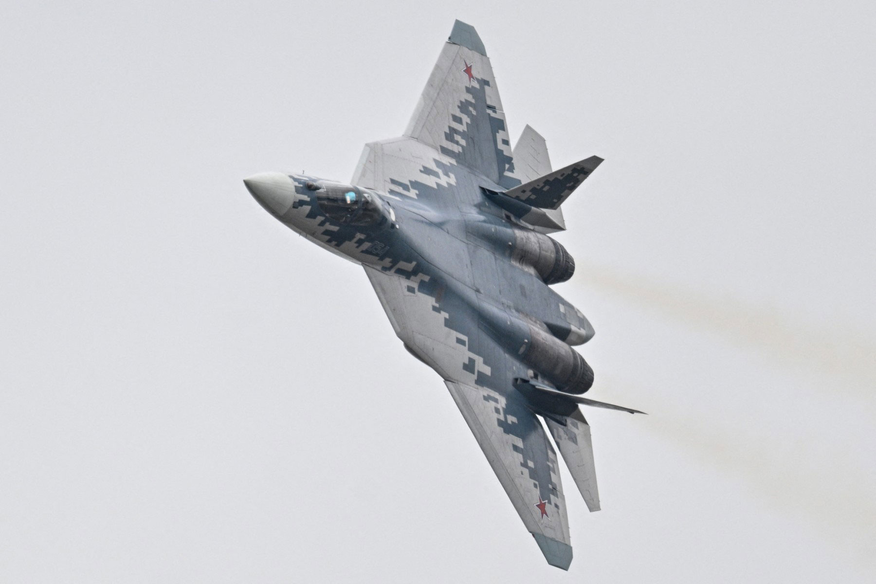 Russia's fifth-generation Su-57 fighter jet. Photo: AFP