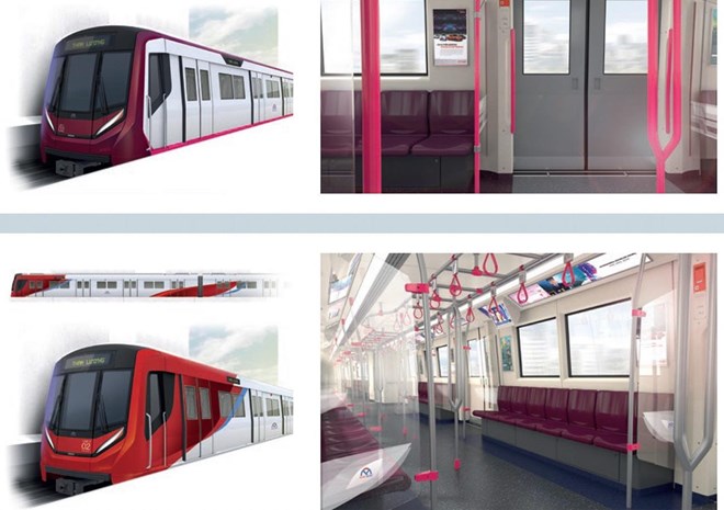 The idea of designing the interior and exterior of Metro Line 2 HCMC. Photo: MAUR