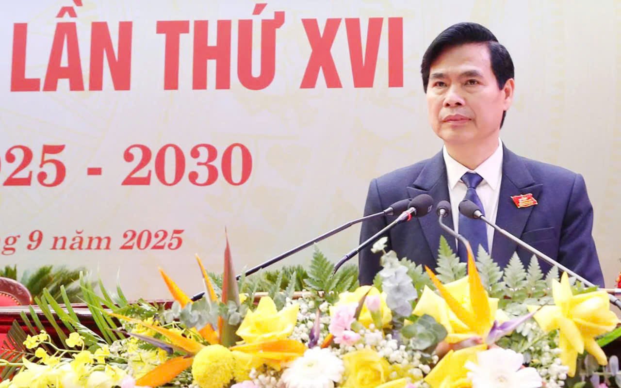 Son La 지방 당위원회 서기 Hoang Quoc Khanh. 사진: Nguyen Truong