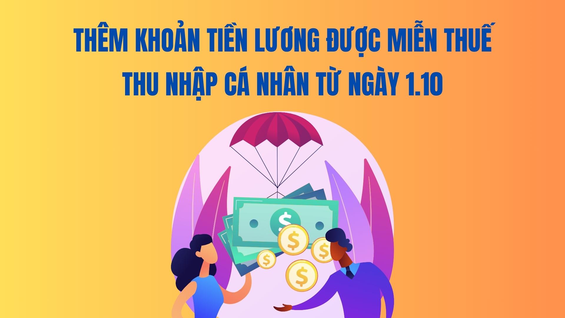 De nouveaux salaires exoneres d'impot sur le revenu des personnes physiques a partir du 1er octobre