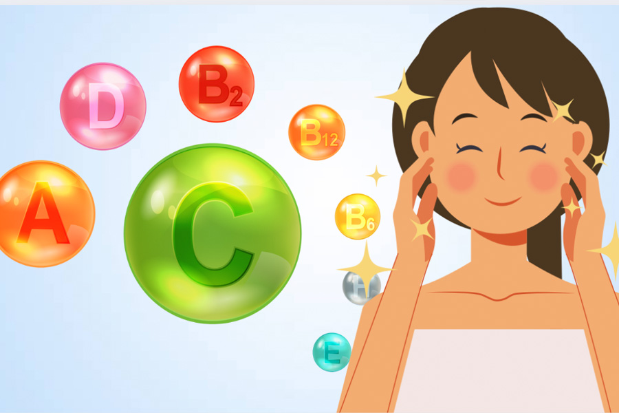 Efectos de cada tipo de vitamina para tu piel. Grafico: Thien Nhan