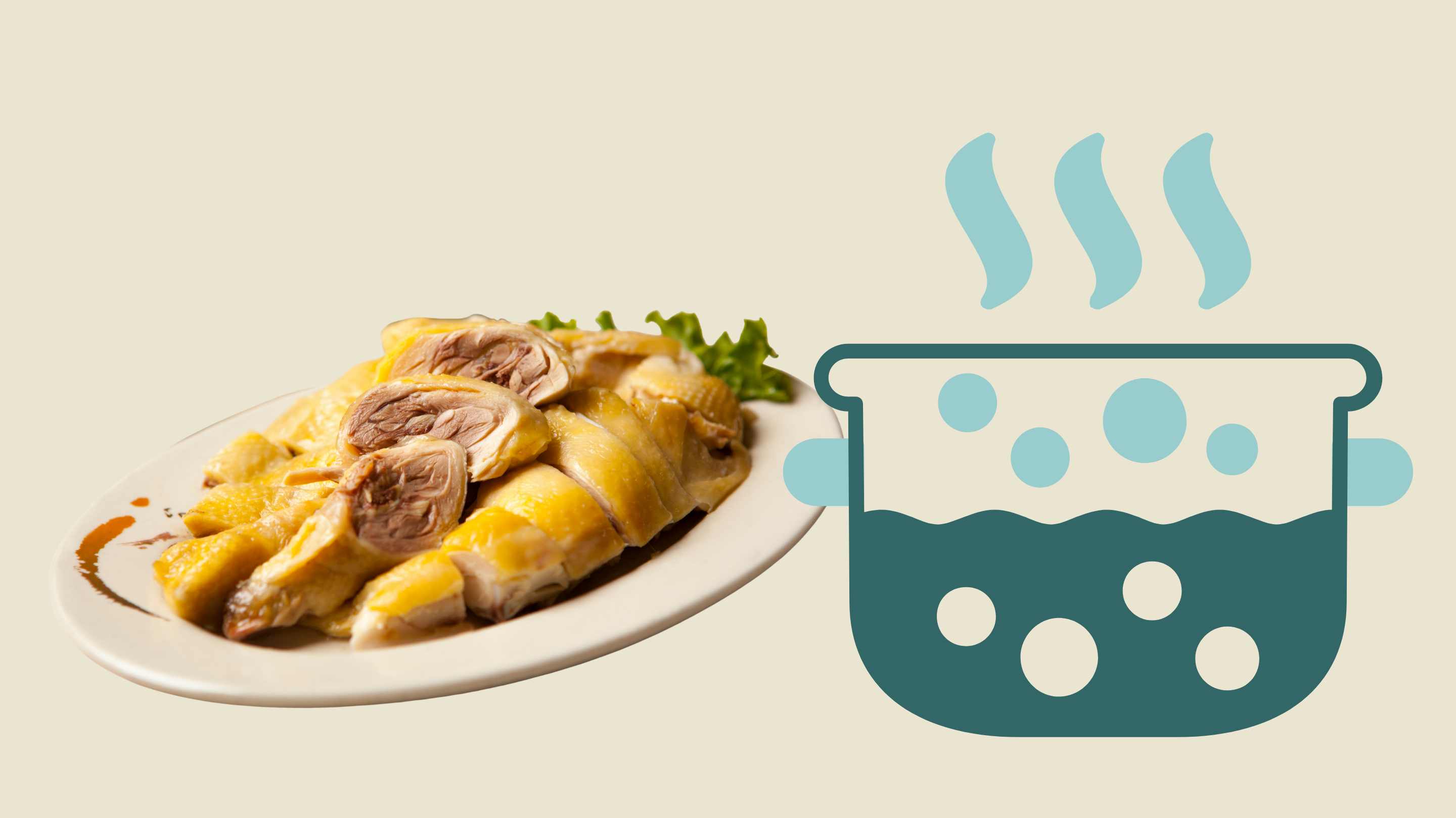 The secret to boiling delicious and chewy chicken. Graphic photo: Hoang Loc