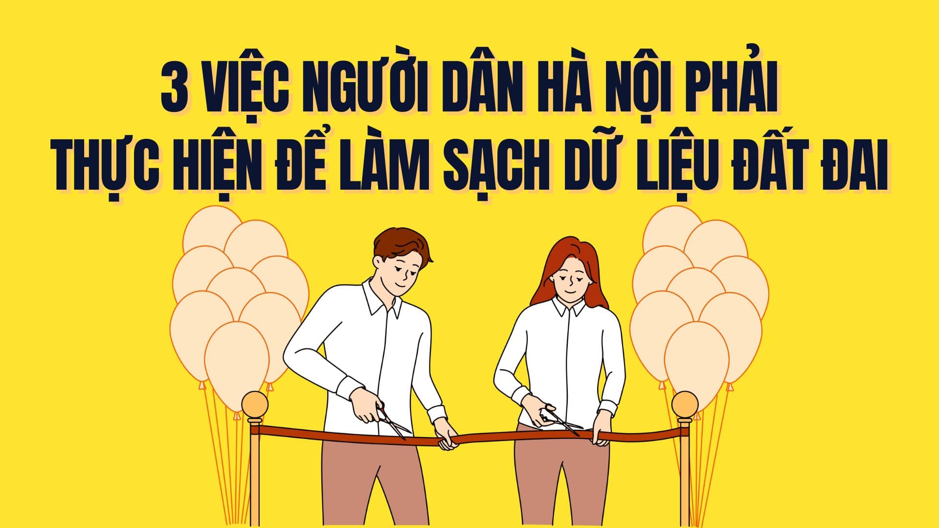 Hanoi people need to do these 3 things immediately when the city "quickly" cleans up land data and red book information within 90 days. Graphics: Tra My