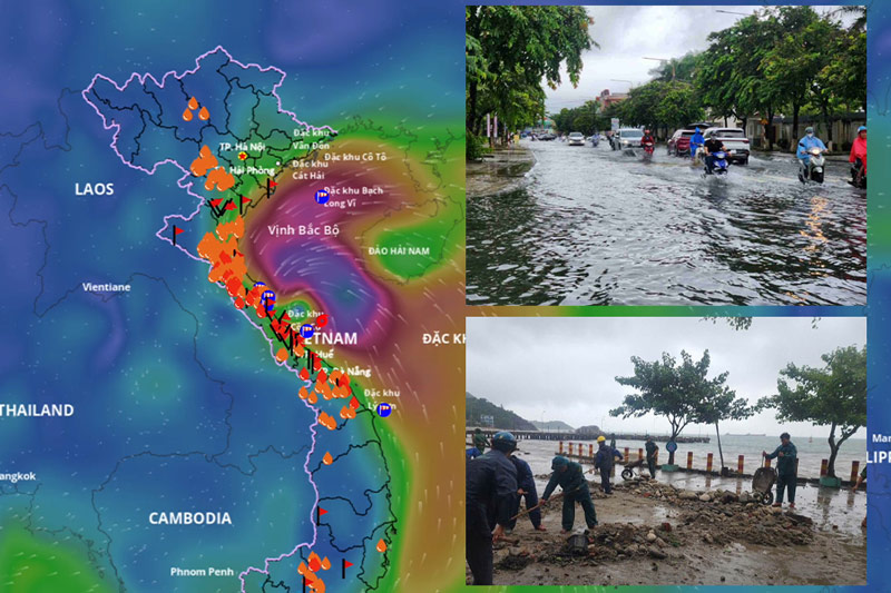 Forecast of peak heavy rain due to storm No. 10 Bualoi and the time to end widespread rain