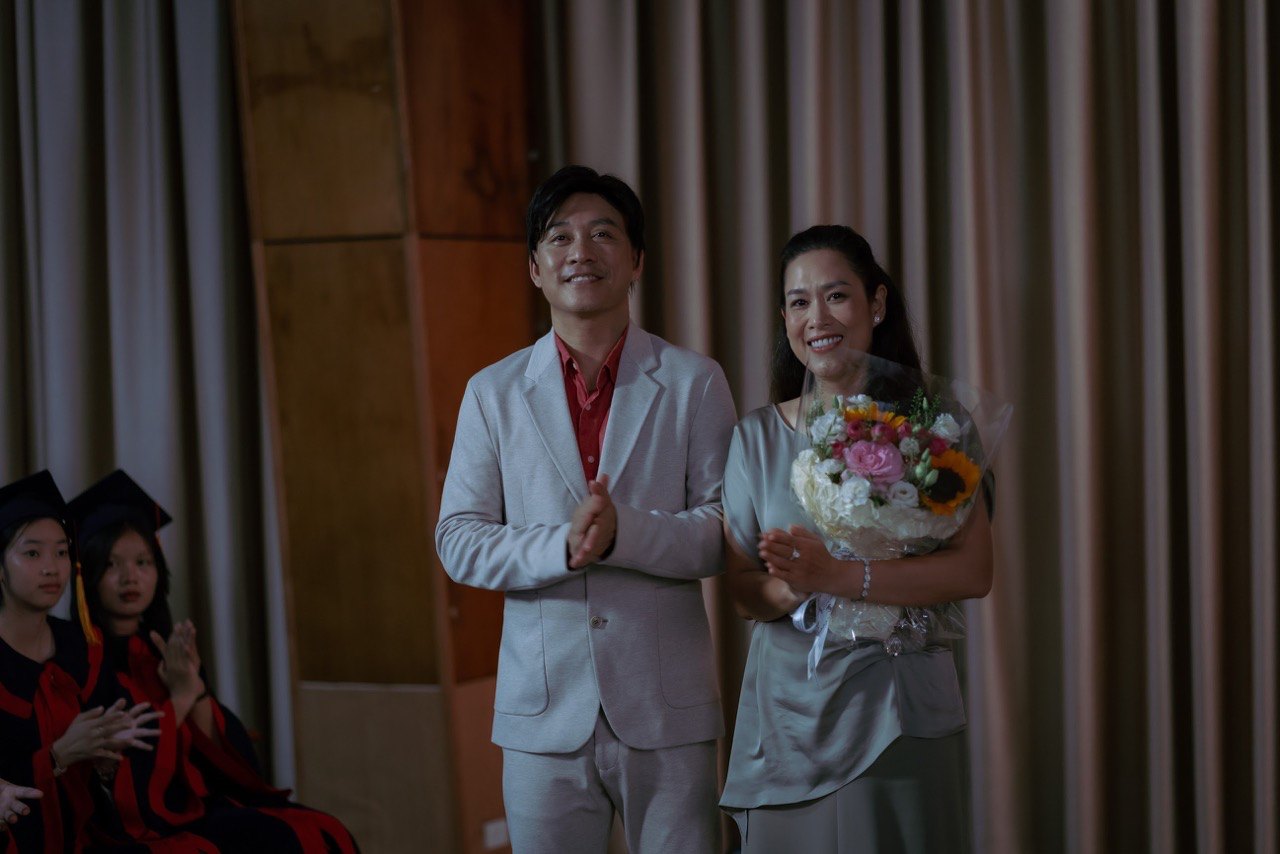 Ha Phuong va Tuan Hung. Anh: Doan phim.