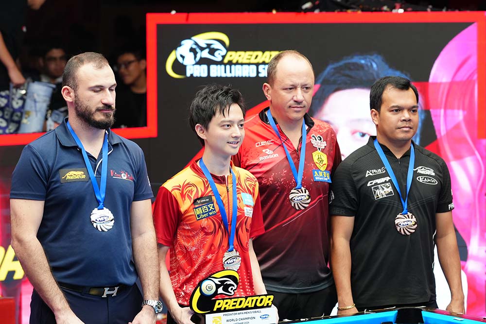 4 co thu xuat sac nhat giai 2025 Predator WPA Men’s 10-Ball World Championship. Anh: Anh Tu