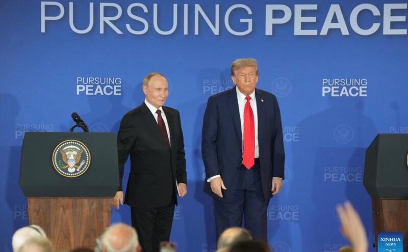 Russian President Putin and US President Donald Trump meet in 2025. Photo: Xinhua