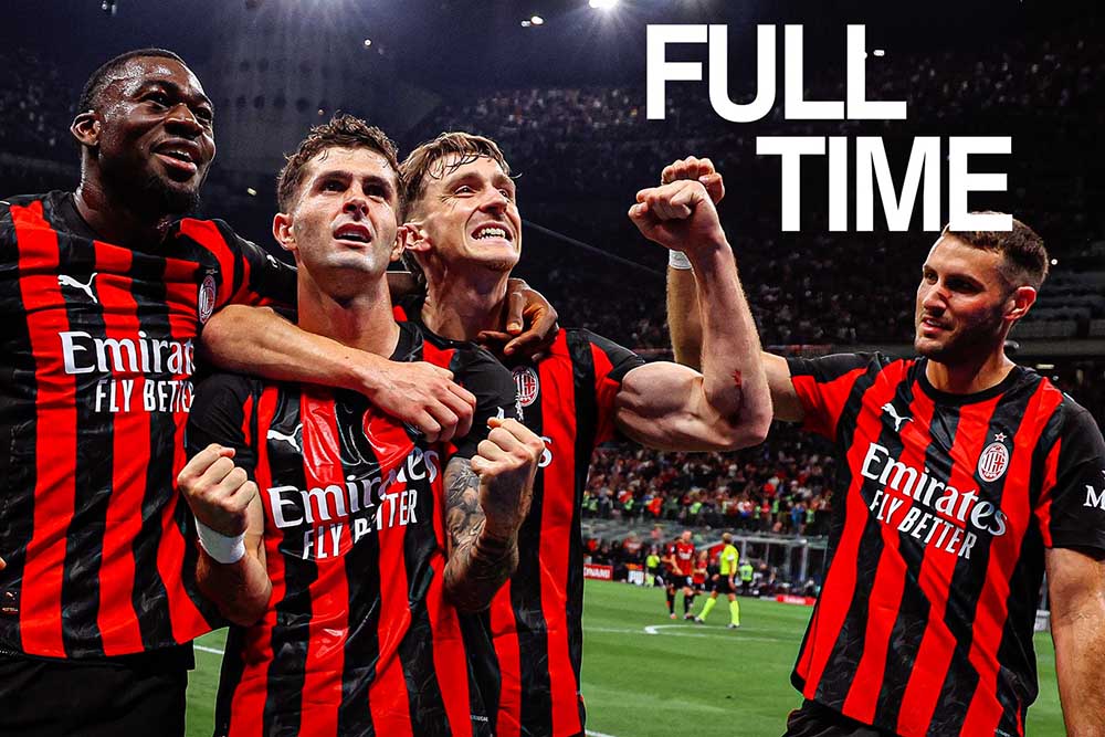 L'AC Milan a ete la premiere equipe a vaincre Napoli en Serie A 2025-2026. Photo: AC Milan