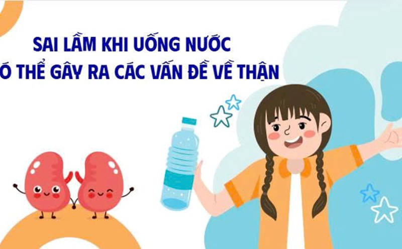 Mistakes when drinking water can cause kidney problems