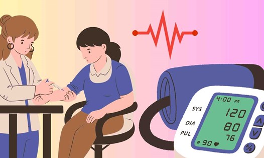 Tắm nước lạnh tiềm ẩn rủi ro đột sức khỏe với người huyết áp cao. Đồ họa: Huyền Trang