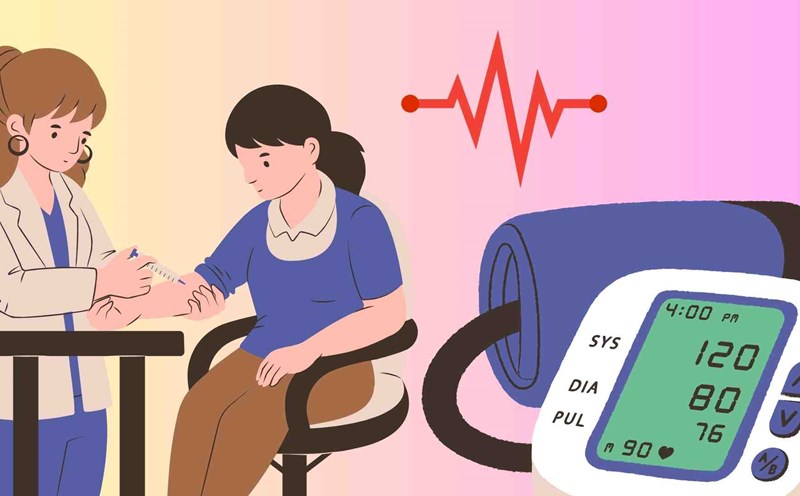 Taking a cold shower poses a potential risk of health problems for people with high blood pressure. Graphics: Huyen Trang
