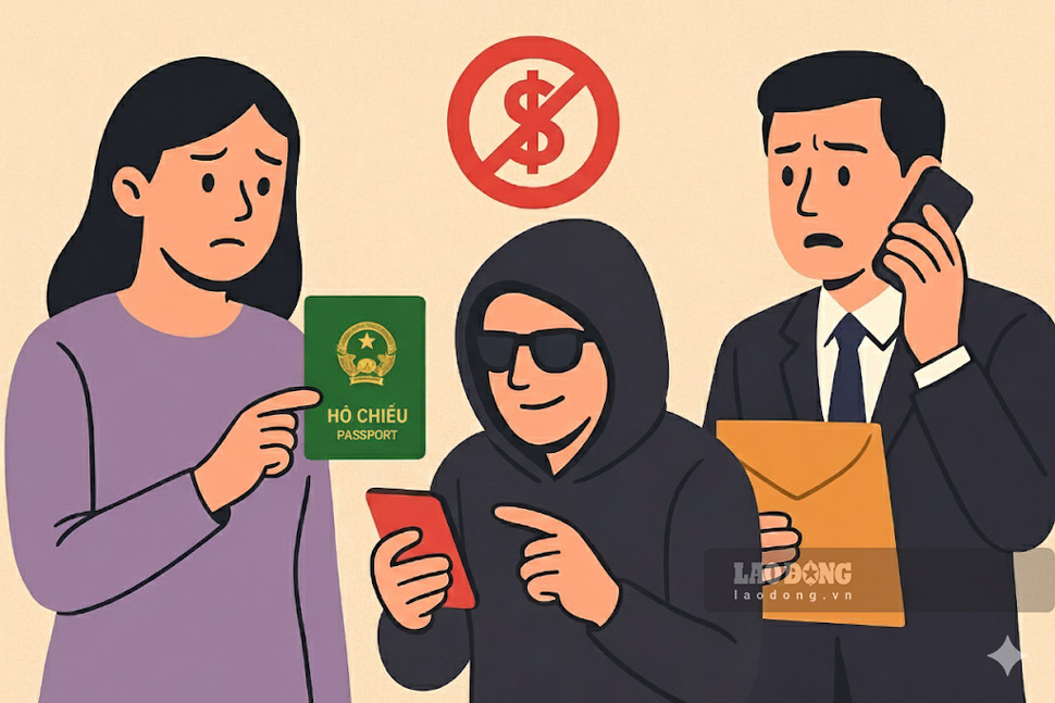 Gia Lai warns of scams related to passport issuance. Photo: AI