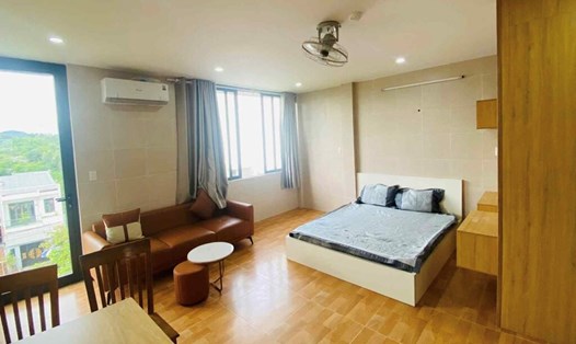 Bên trong một căn hộ mở cửa đón người tránh bão số 10 miễn phí. Ảnh nhân vật cung cấp