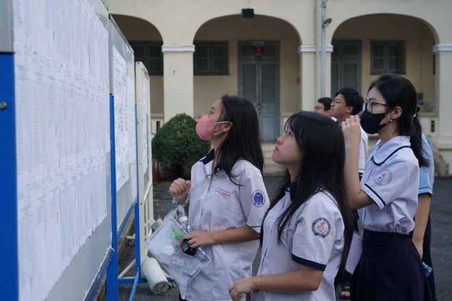 Todos los estudiantes de la ciudad de Ho Chi Minh reciben apoyo financiero para el año escolar 2025 - 2026. Foto: Chan Phuc