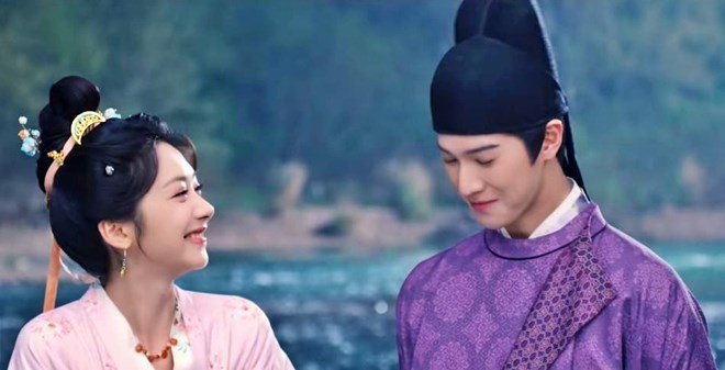 Vuong Anh Lo and Ly Quan Nhue in "Yen Ngoi Minh An". Photo: Producer