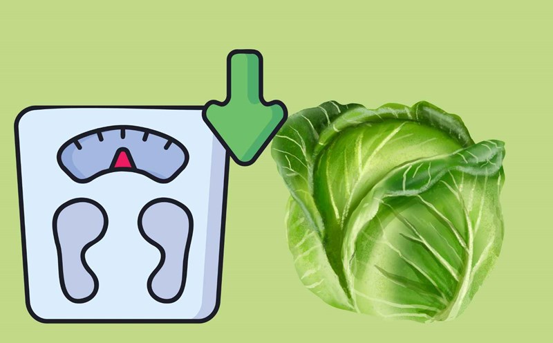 Cabbage is a powerful "assistant" for quick weight loss. Graphic photo: Hoang Loc