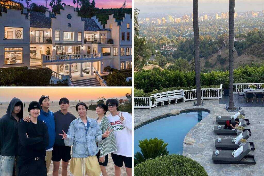 BTS is living in a luxurious villa in the US