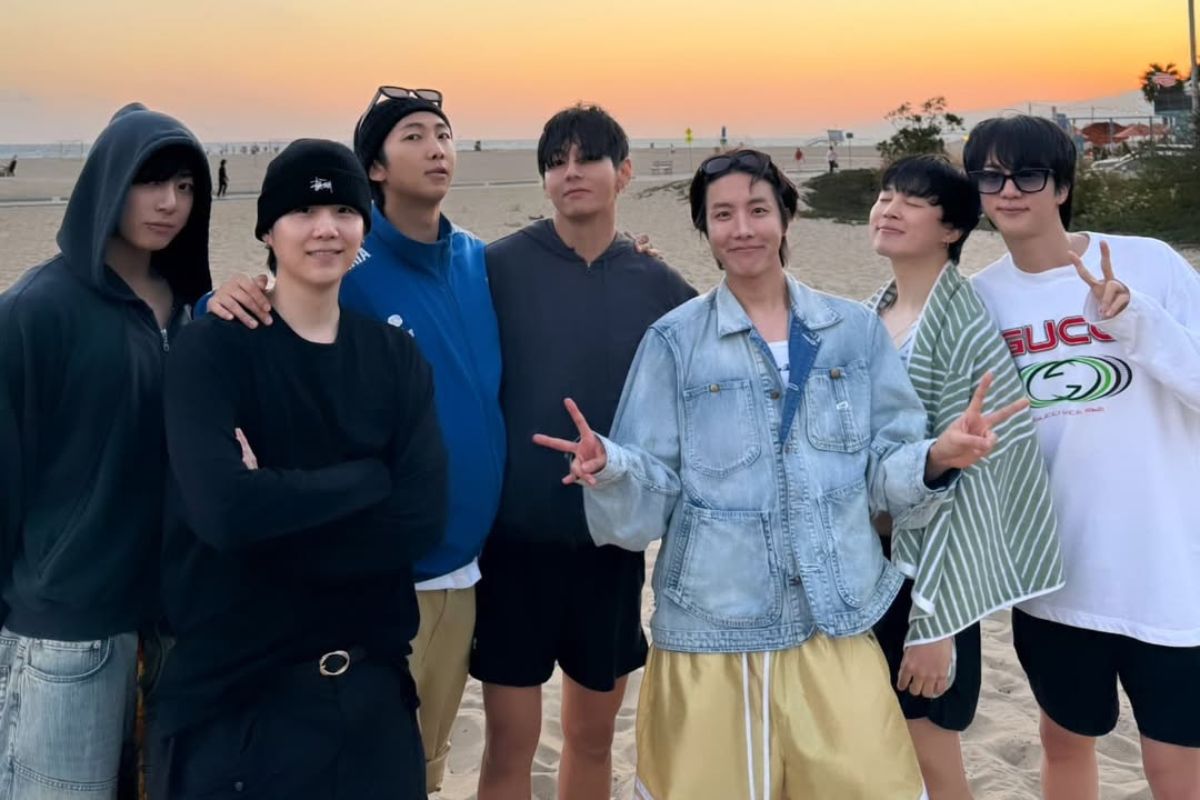 Kpop group BTS are composing music together in the US. Photo: Big Hit Music