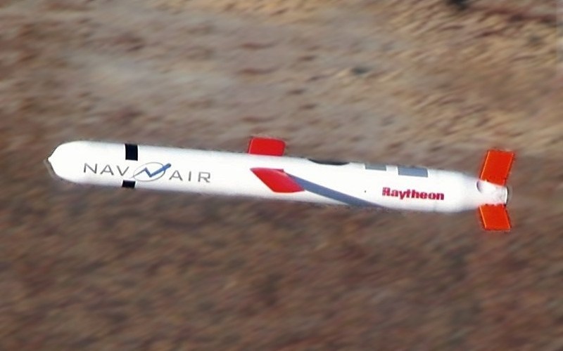 米海軍のトマホーク長距離ミサイル。写真