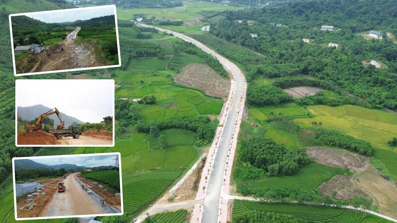 The nearly 500 billion VND connecting road project is still stuck with site clearance after 3 years of construction. Photo: Lam Thanh
