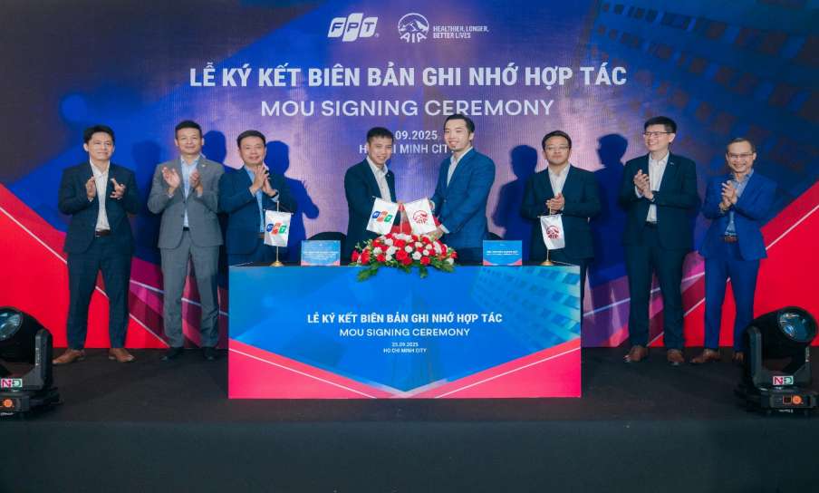 AIA Vietnam s'associe a FPT pour promouvoir la transformation numerique dans l'assurance maladie. Photo : AIA