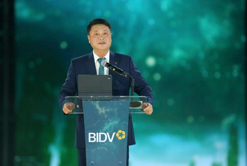 Ong Le Ngoc Lam - Uy vien HDQT, Tong Giam doc BIDV - phat bieu khai mac su kien. Anh: BIDV