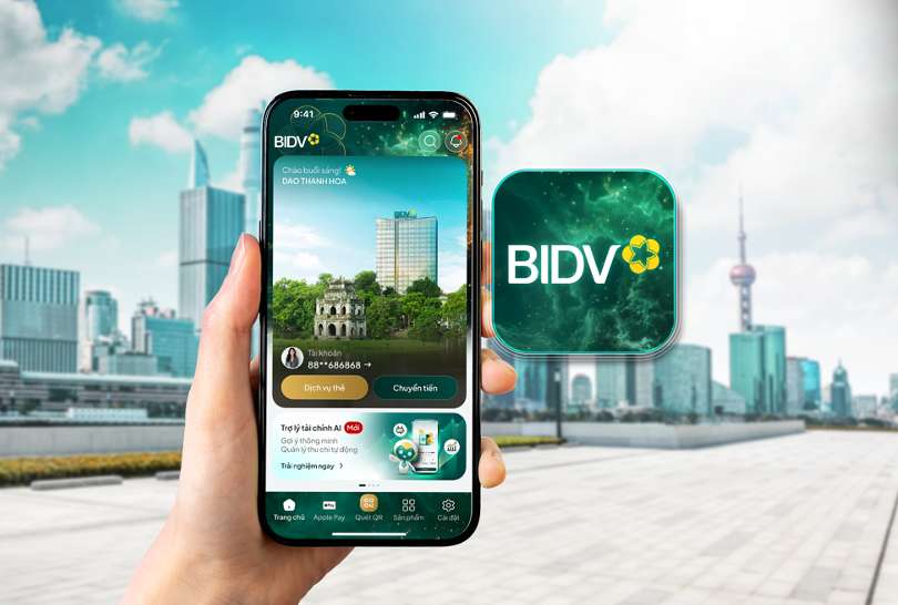 Ung dung BIDV SmartBanking Phien ban X - Ngan hang so cua tuong lai. Anh: BIDV 