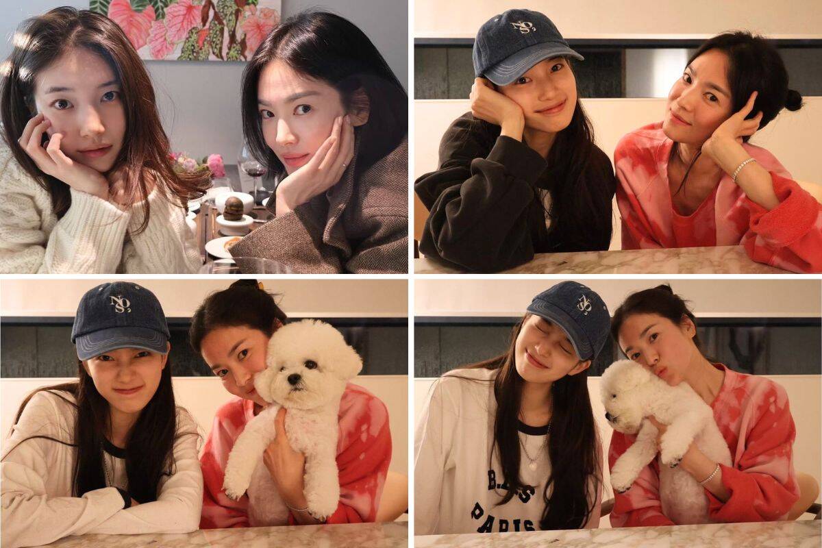 Suzy va Song Hye Kyo than thiet du cach nhau nhieu tuoi. Anh: chup man hinh