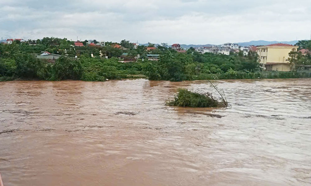 Floodwaters of Luc Nam River (Bac Ninh Province) rose, September 2024. Photo: Bac Ninh Portal