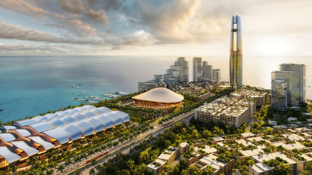Phoi canh Khu to hop da chuc nang APEC 2027 trong tuong lai