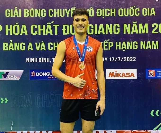 Van dong vien Vu Ngoc hoang tro lai o giai doan 2 giai bong chuyen quoc gia 2025. Anh: Bong chuyen Viet Nam