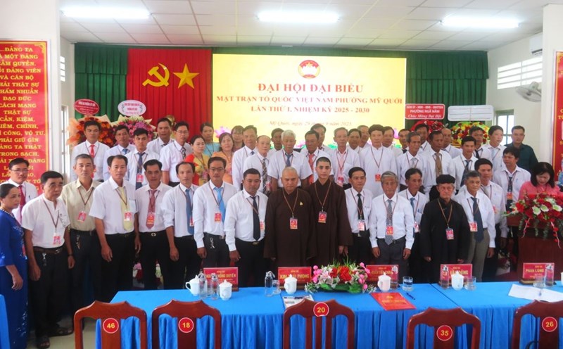 Member of the Vietnam Fatherland Front Committee of My Quoi Ward, Can Tho City for the 2025 - 2030 term. Photo: Provided by the unit