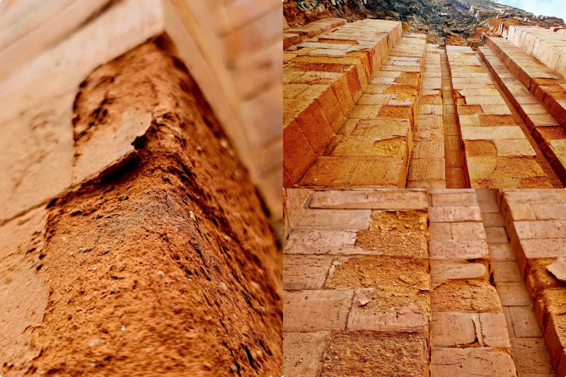 Hien tuong muoi hoa, mun gach tren than Thap Cham Khuong My, sau du an trung tu 12,6 ti dong. Anh: Nhom PV