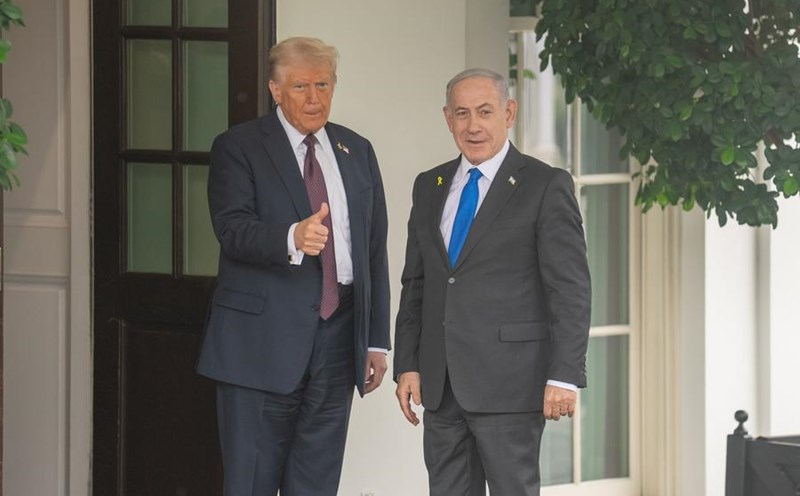 US President Donald Trump welcomed Israeli Prime Minister Benjamin Netanyahu at the White House on September 29, 2025. Photo: Xinhua