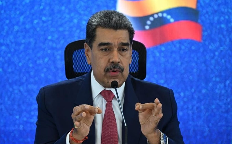 Venezuelan President Nicolas Putin speaks at a press conference in Caracas on September 15, 2025. Photo: Xinhua