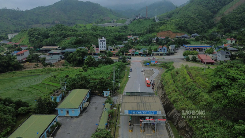 Nut giao IC16 cao toc Noi Bai - Lao Cai. Anh: Dinh Dai