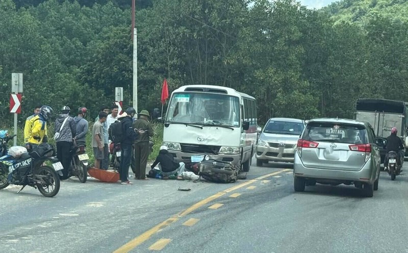 Scene of the accident. Photo: Dang Tinh