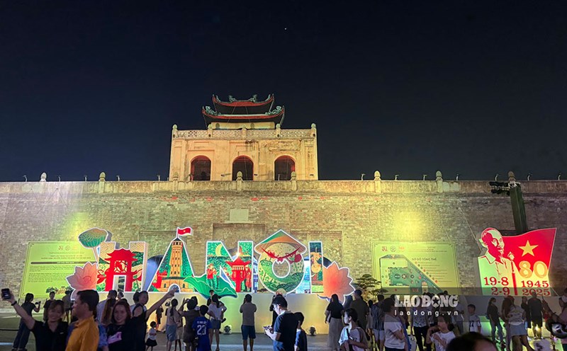 Hanoi's outdoor exhibition space at the 80th National Achievement Exhibition. Photo: Y Yen