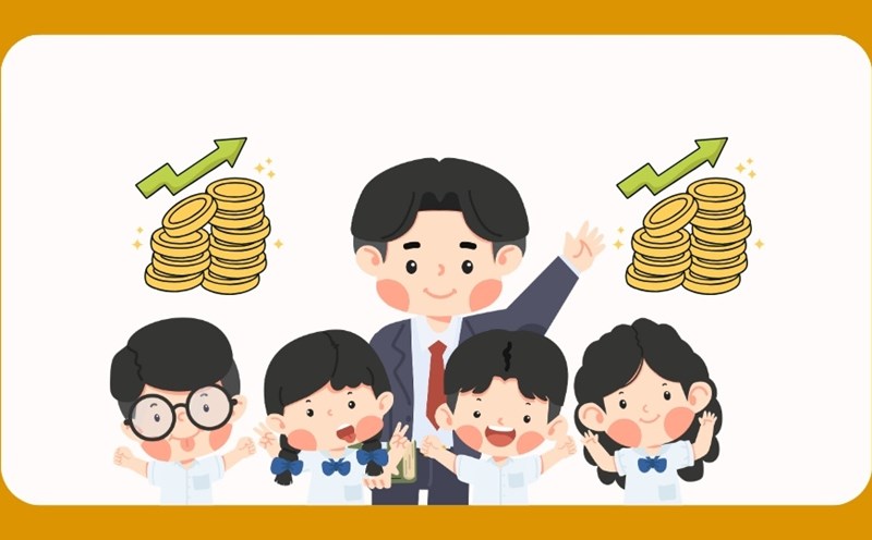 The group of teachers will receive a minimum vocational allowance of 70%. Graphics: Ha Linh